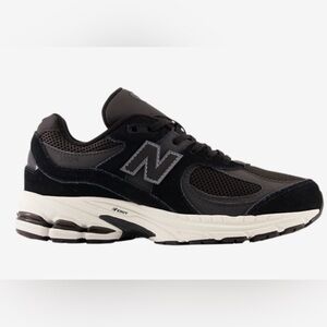 New Balance 2002R Black and White Sneakers